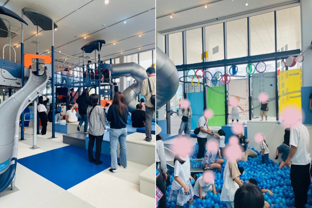 川口アソボーノですべり台アンドボールプール